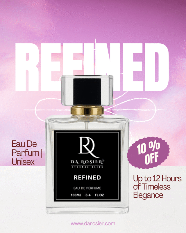 Refined – By DA ROSIER Eau De Parfum | Unisex | Up to 12 Hours of Timeless Elegance
